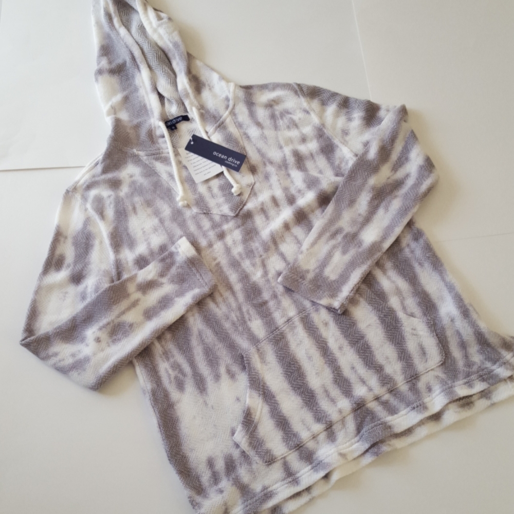 Ocean Drive Tie Dye Baja Hoodie NWT